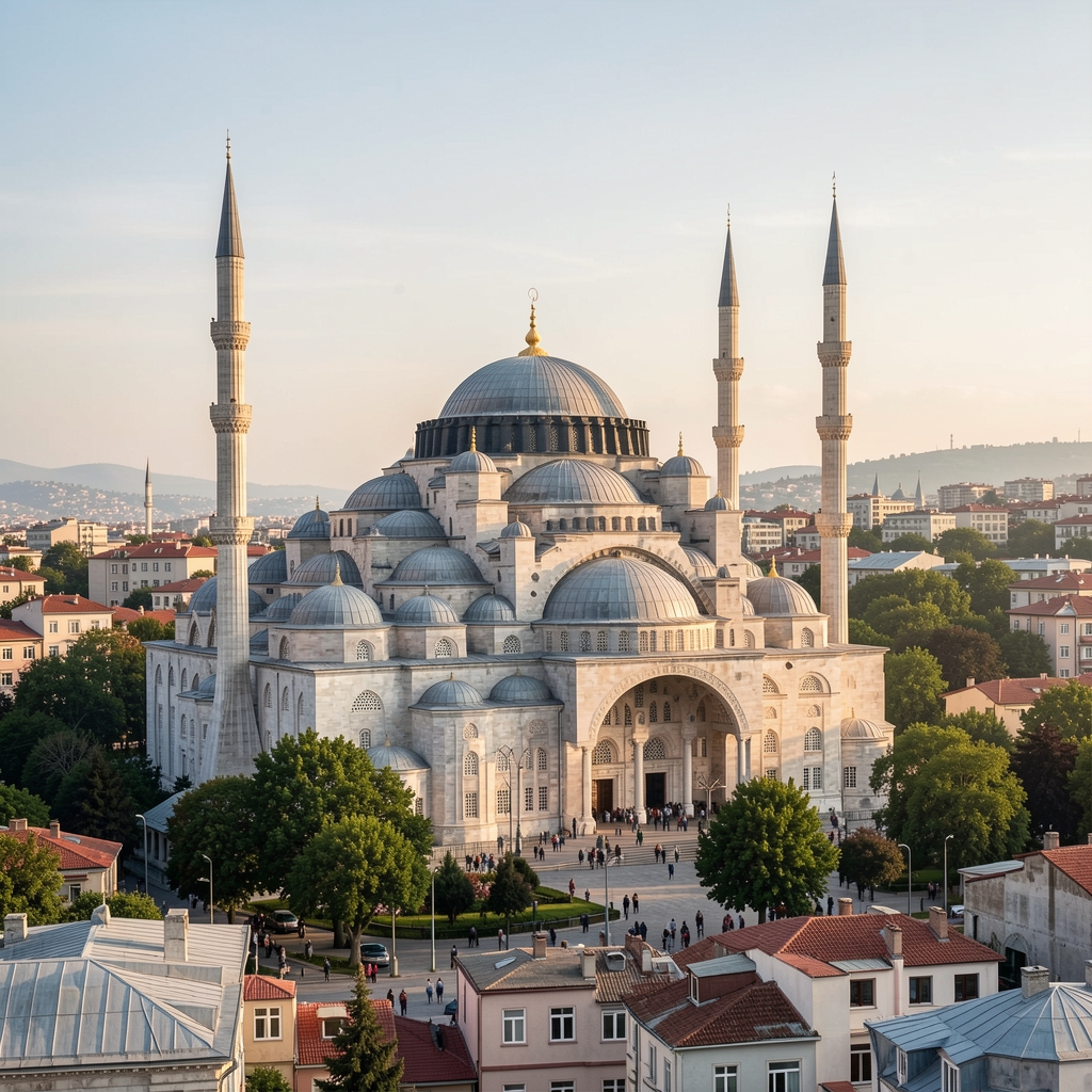 Ankara ve İstanbul'da modern rezidans binaları ile kentsel gayrimenkul yatırım fırsatlarını gösteren hava görüntüsü